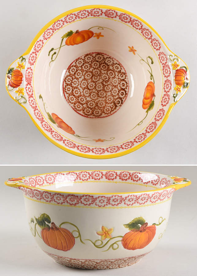 Pumpkin Patch 11" Nesting Bowl by Temp-Tations-1
