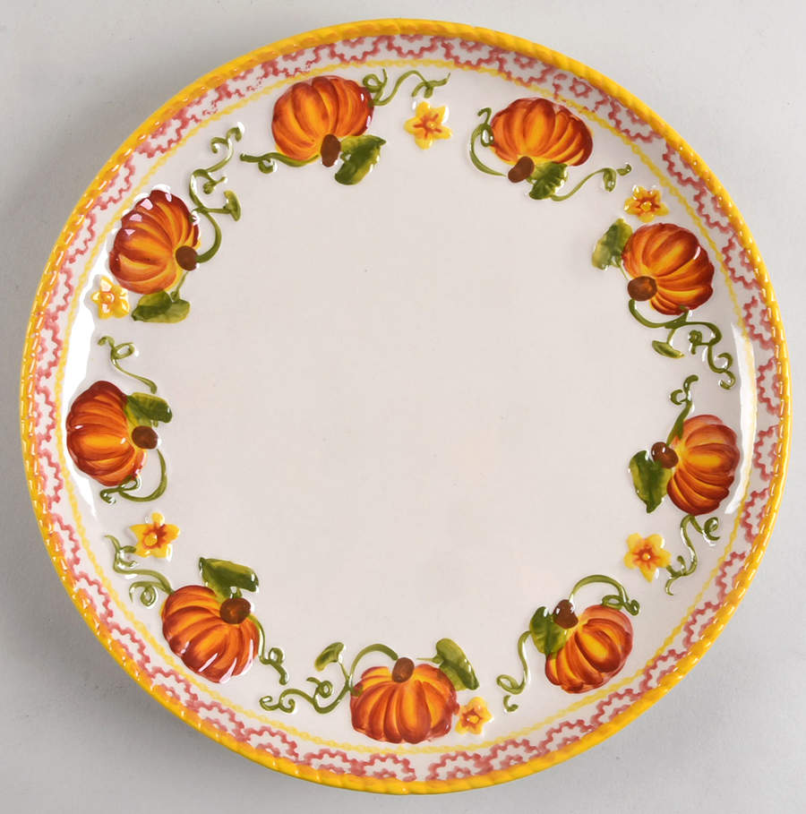 Pumpkin Patch Dinner Plate by Temp-Tations-1