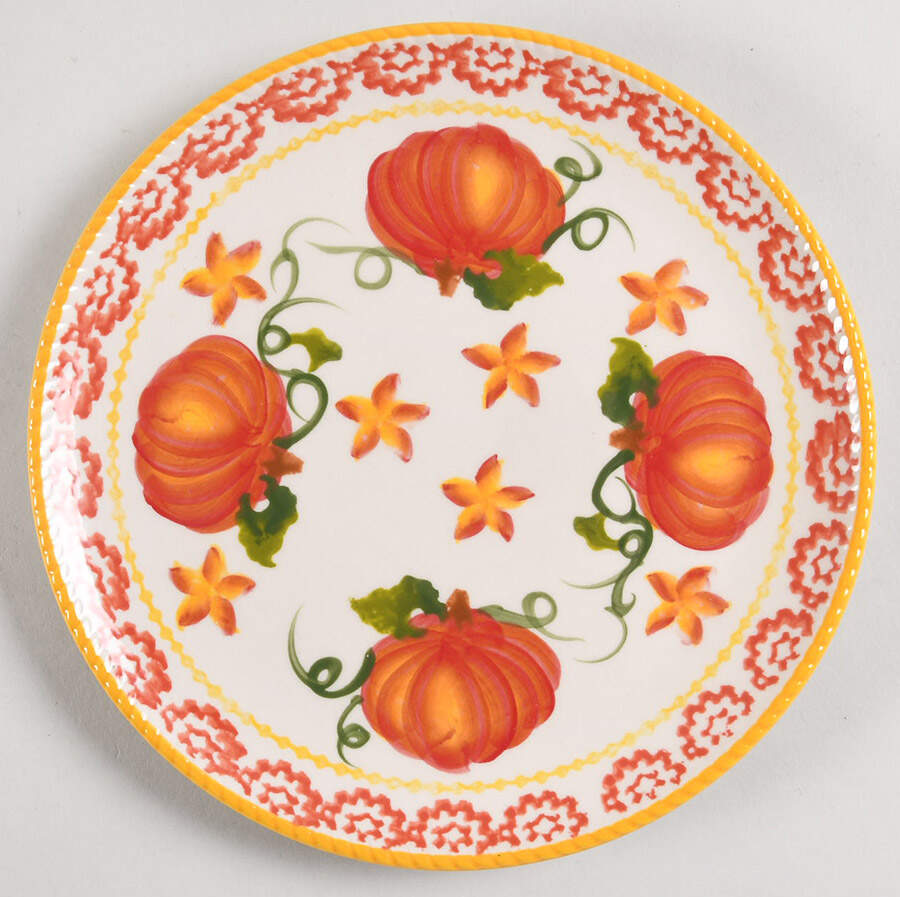Pumpkin Patch Salad Plate by Temp-Tations-1