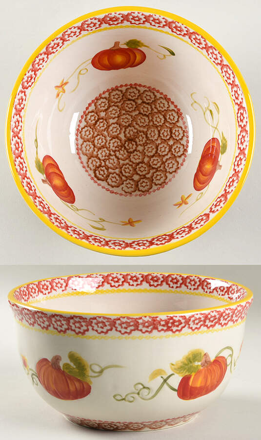 Pumpkin Patch 8" Nesting Bowl by Temp-Tations-1