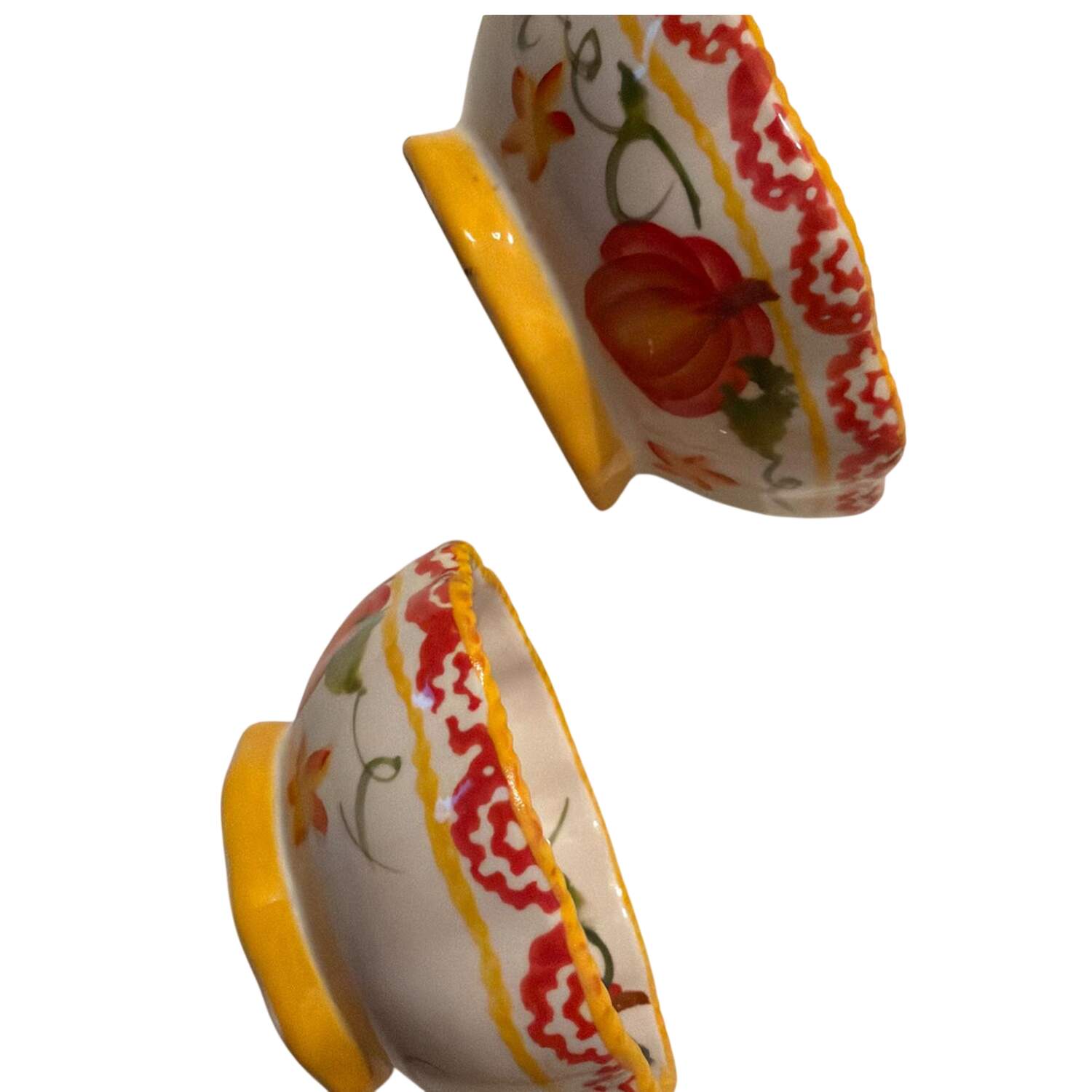 Pumpkin Patch 5" Nesting Pedestal Bowl by Temp-Tations-1