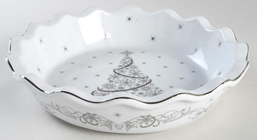 Metallic Christmas Eve 10" Round Baker by Temp-Tations-1
