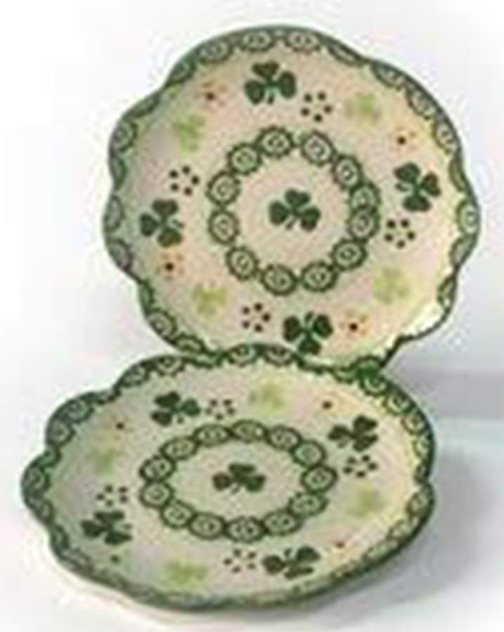 Old World-Shamrock Salad Plate by Temp-Tations-1