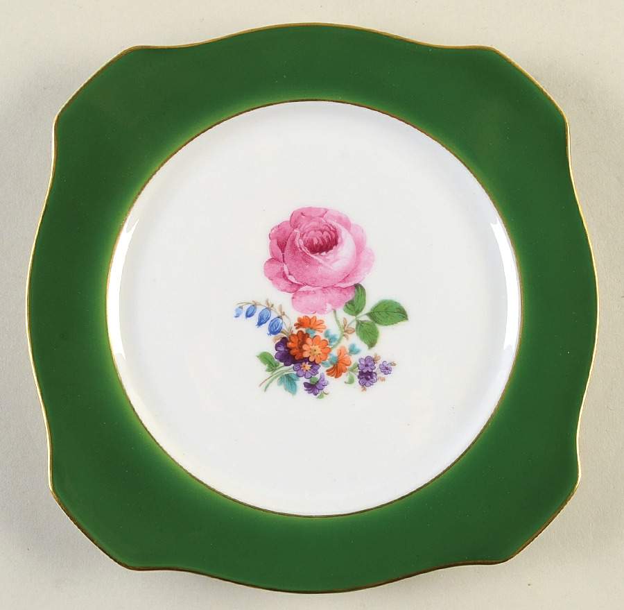 TIR732 Square Salad Plate by Tirschenreuth-1