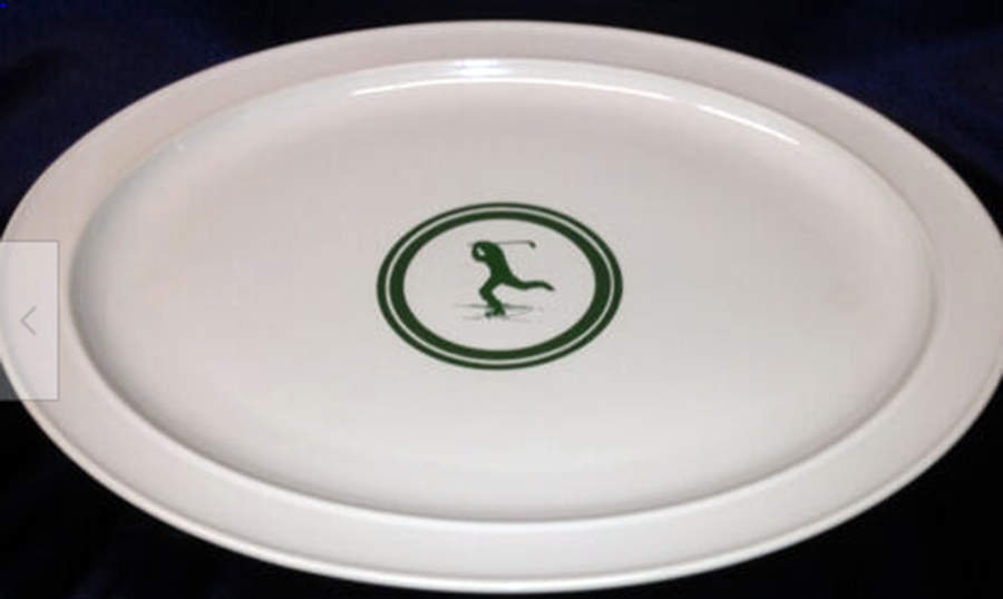 Academy Green Jack 15" Oval Serving Platter by Thomas O'Brien-1