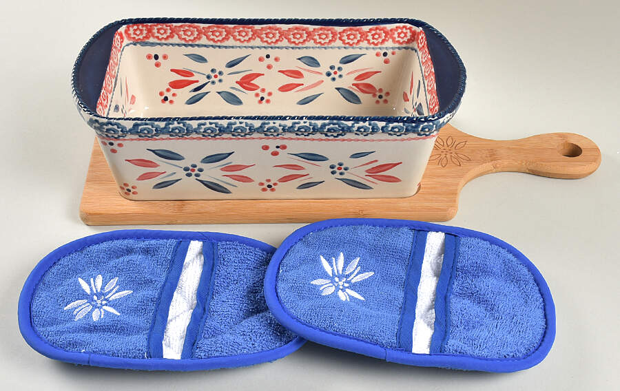 Old World Firework Fetti Loaf Pan & Wood Bread Cutting Board (LOP & CBBHW) by Temp-Tations-1