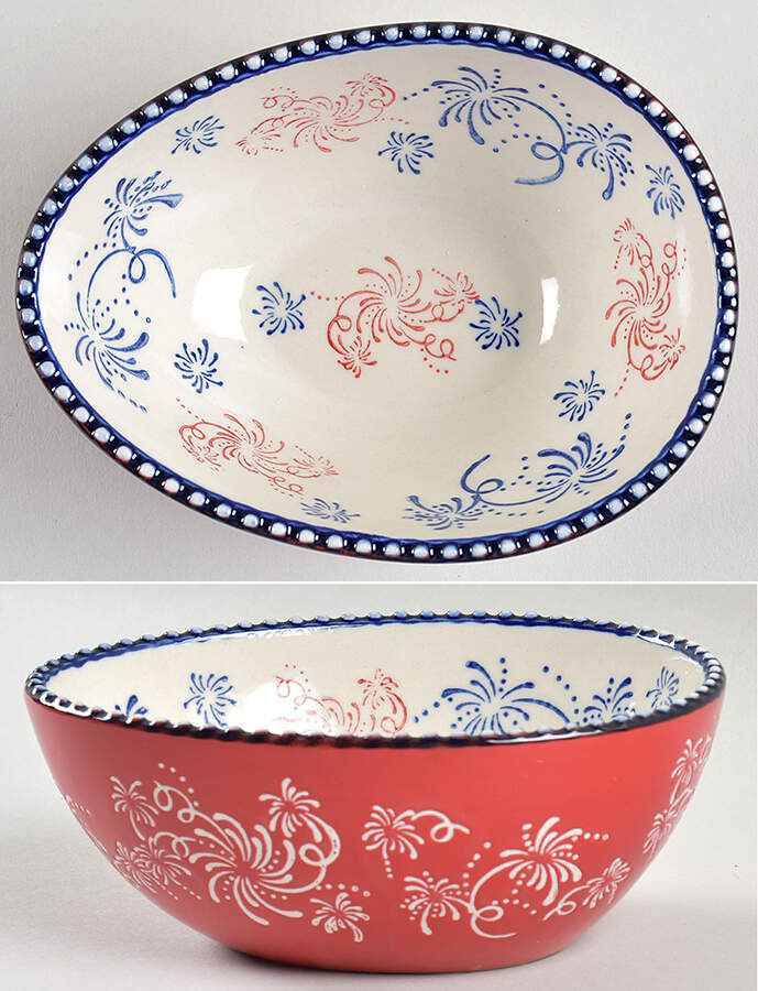 Floral Lace Firework Appetizer Bowl/Ramekin for Flower Shape Appetizer Set by Temp-Tations-1