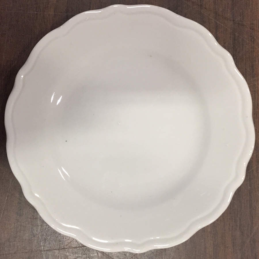 TEP34 (All White, Scalloped) Bread & Butter Plate by Tepco-1