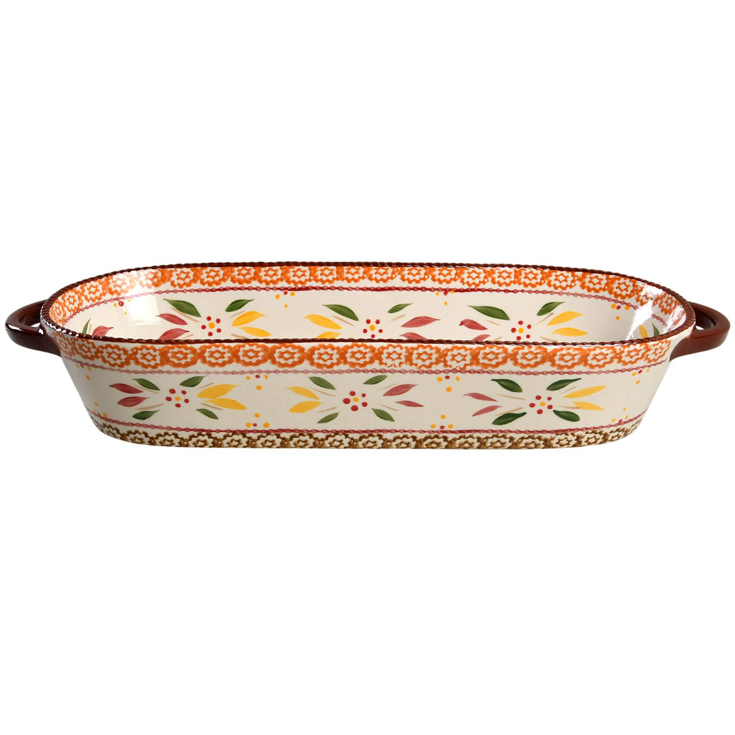Old World Fallfetti 16" Oval Handled Baker by Temp-Tations-1