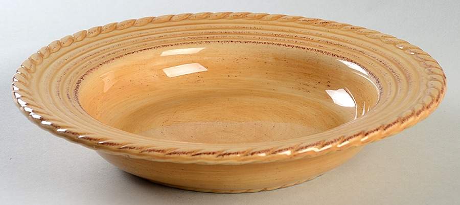 Lucca Yellow Large Rim Soup Bowl by Tabletops Unlimited-1