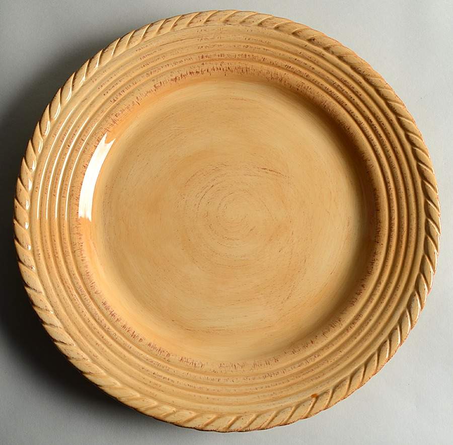 Lucca Yellow Service Plate (Charger) by Tabletops Unlimited-1