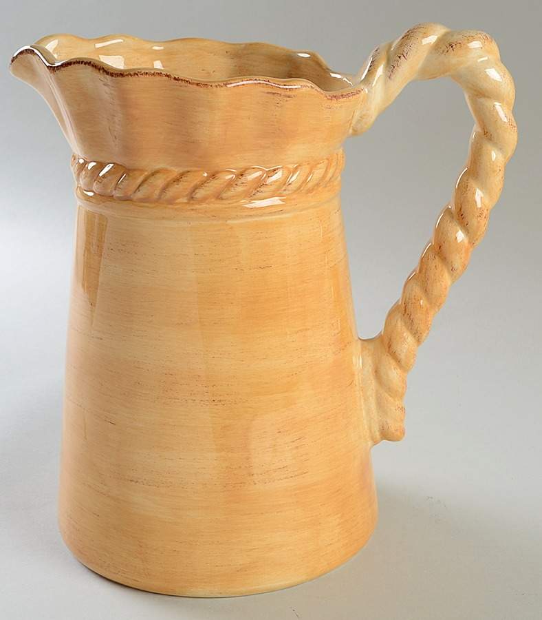 Lucca Yellow 96 Oz Pitcher by Tabletops Unlimited-1