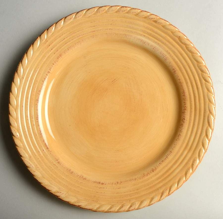 Lucca Yellow Dinner Plate by Tabletops Unlimited-1