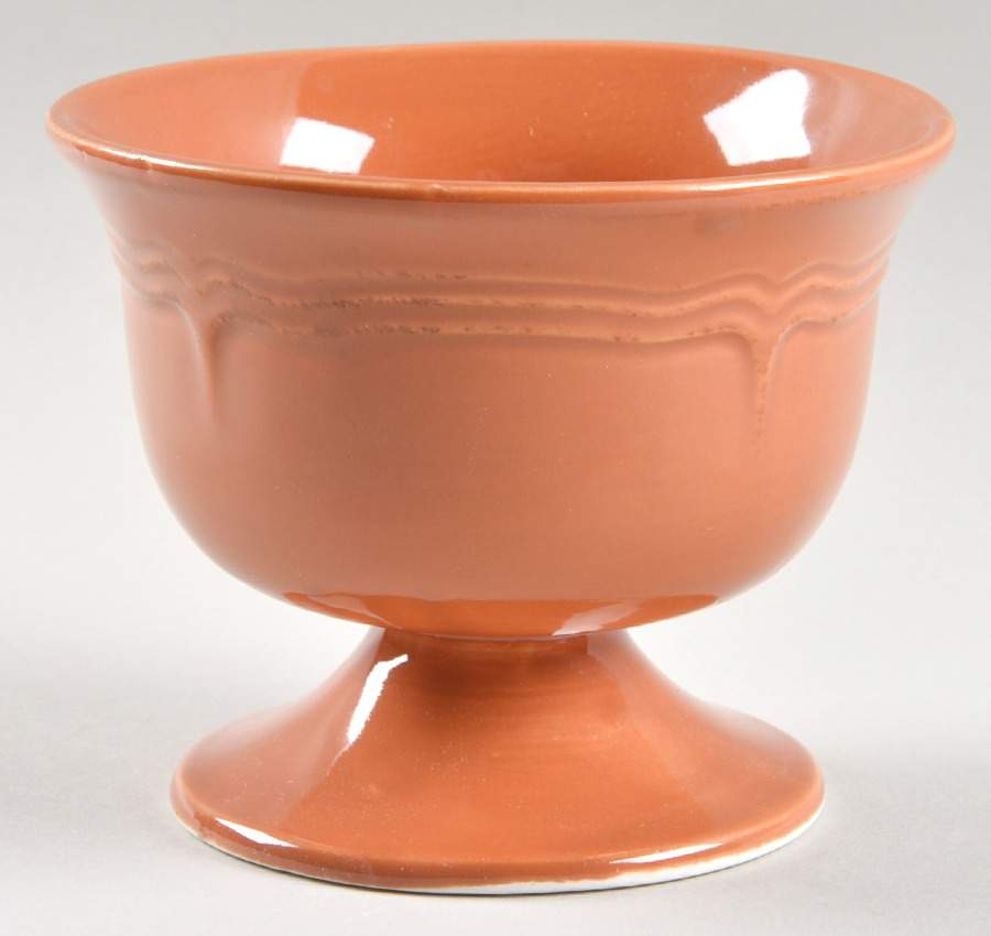Gourmet Tuscan Burnt Orange Footed Dessert Bowl by Todd English-1