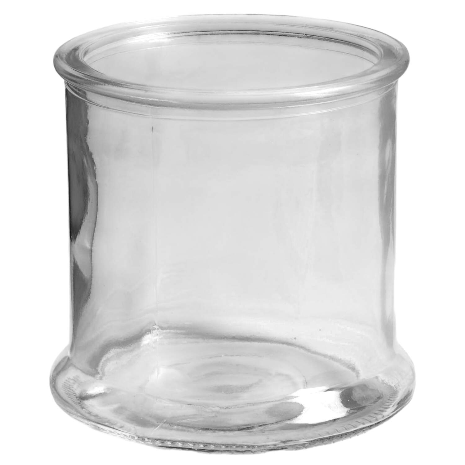 Floral Lace Eggplant Medium Glassware Canister No Lid by Temp-Tations-1