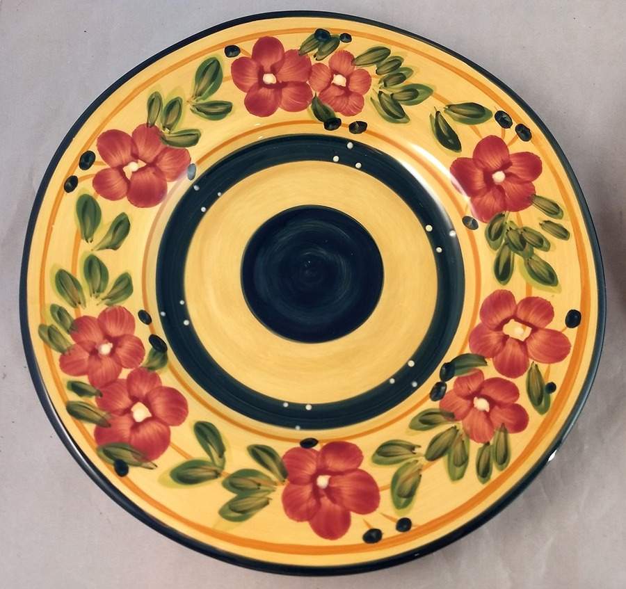 Fleur de Provance Salad Plate by Tabletops Unlimited-1