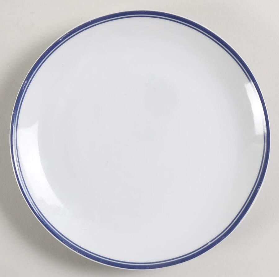 Simply Coupe Blue Salad/Dessert Plate by Ten Strawberry Street-1