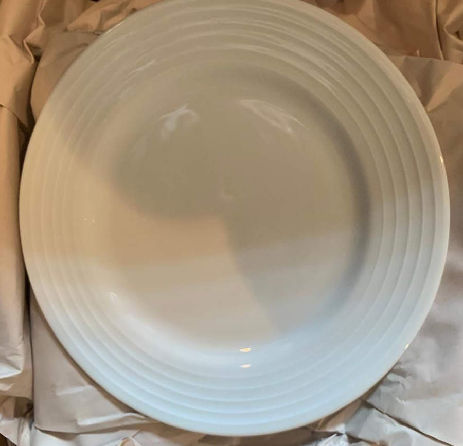 Ringed Rim Salad Plate by Ten Strawberry Street-1