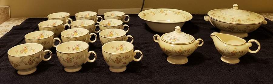 1785 Sugar Bowl & Lid by Taylor, Smith & Taylor (Ts&T)-1
