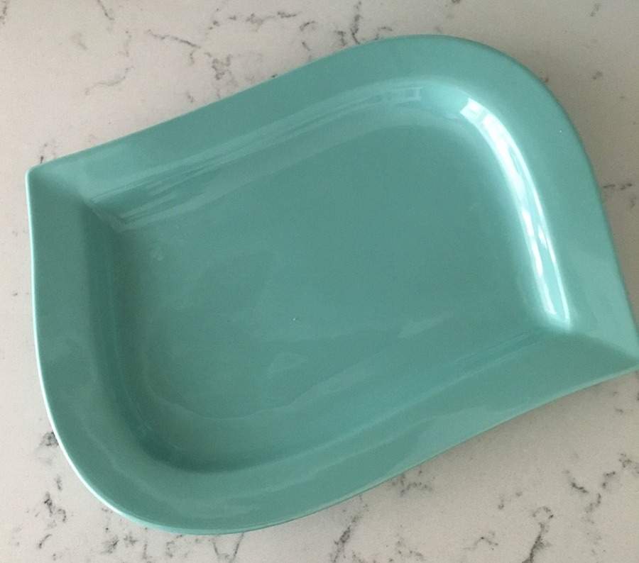 Whittier Turquoise 12" Oval Serving Platter by Ten Strawberry Street-1