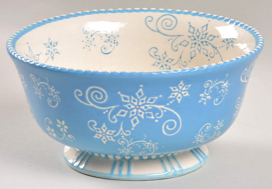 Floral Lace Winter Soup/Cereal Bowl by Temp-Tations-1