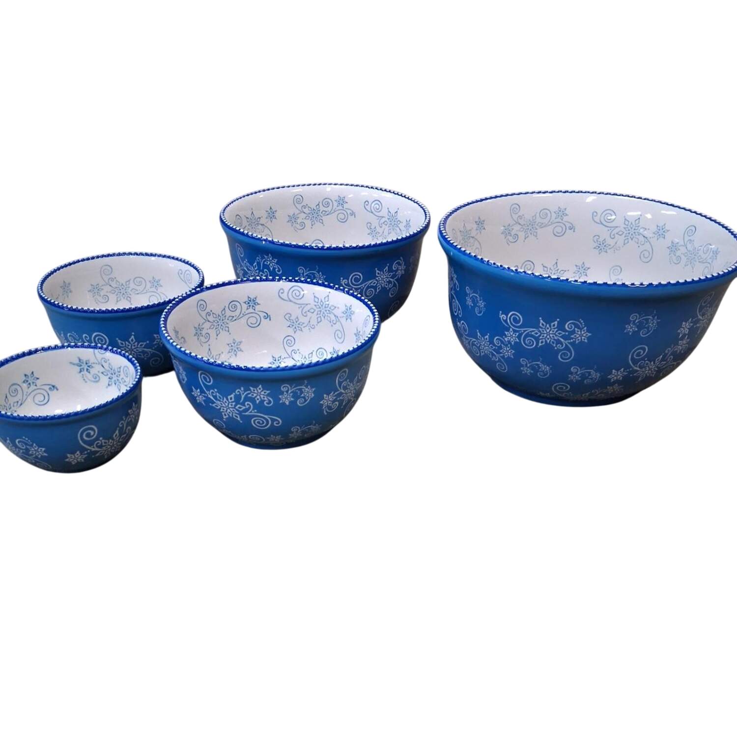 Floral Lace Winter 6" Mixing Bowl by Temp-Tations-1