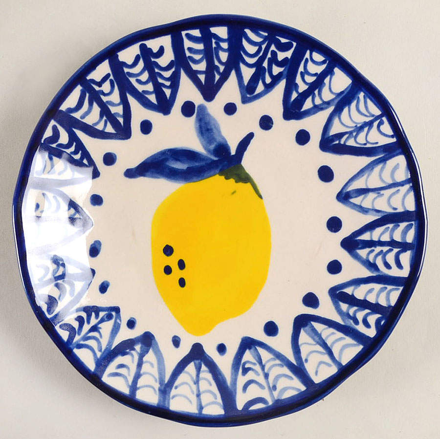Lemon Orchard Appetizer Plate by Tabletops Unlimited-1