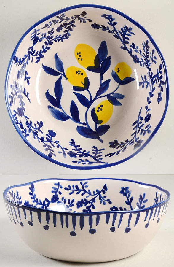 Lemon Orchard 10" Round Serving Bowl by Tabletops Unlimited-1