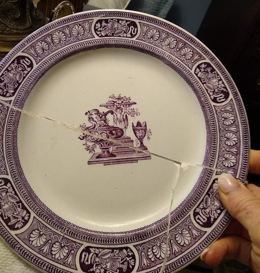 Vase Purple Salad Plate by Thomas Booth-1