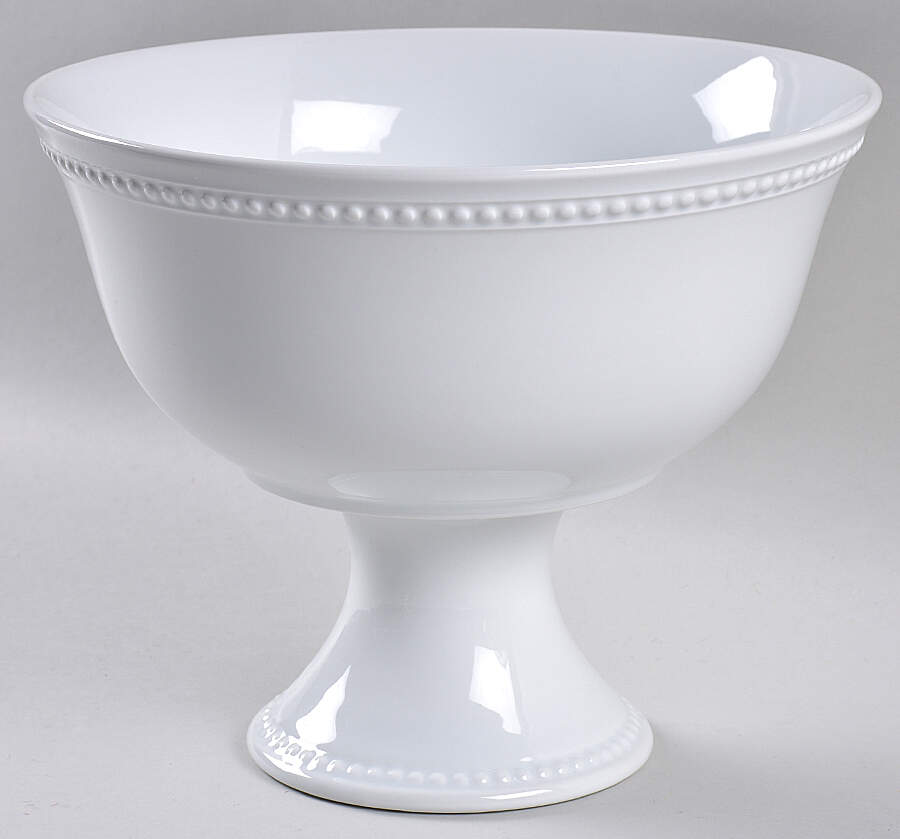 Beaded Cream 9" Footed Bowl by Threshold-1
