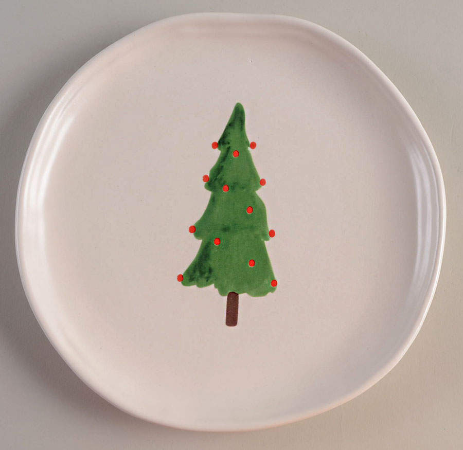 Oh Christmas Tree Salad Plate by Tabletops Unlimited-1