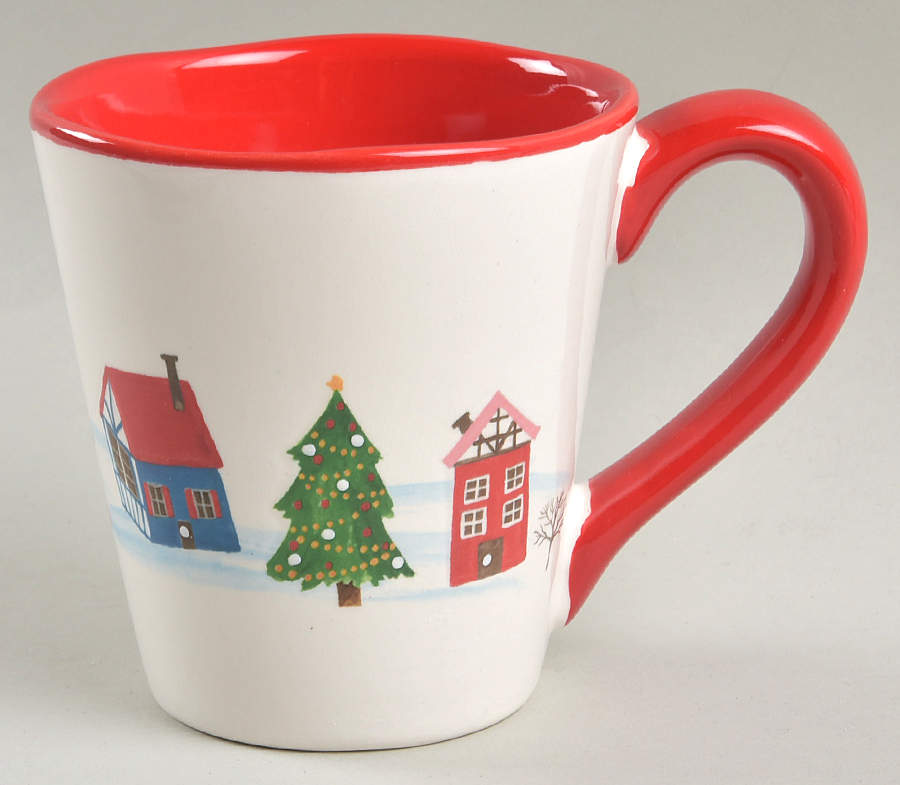 Christmas Village Mug by Tabletops Unlimited-1