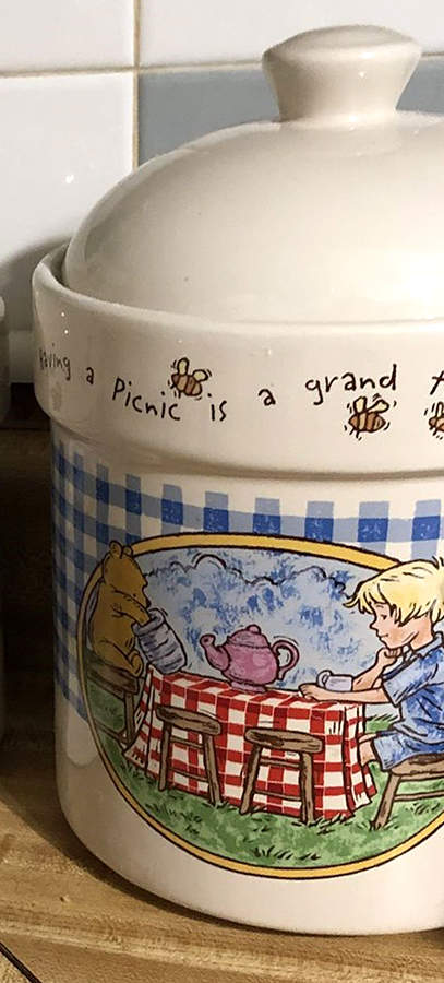 Pooh Extra Large Storage Jar & Lid by Treasure Craft-1