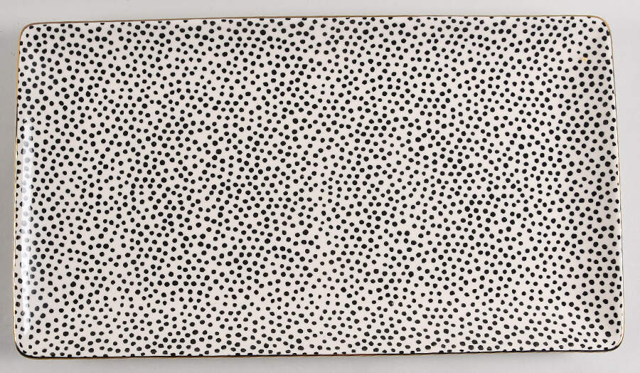 Polka Dot 16" Rectangular Serving Platter by Thyme & Table-1