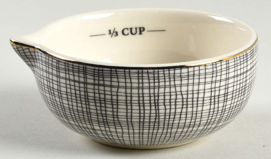 Polka Dot 1/3 Cup Measuring Cup with Spout by Thyme & Table-1