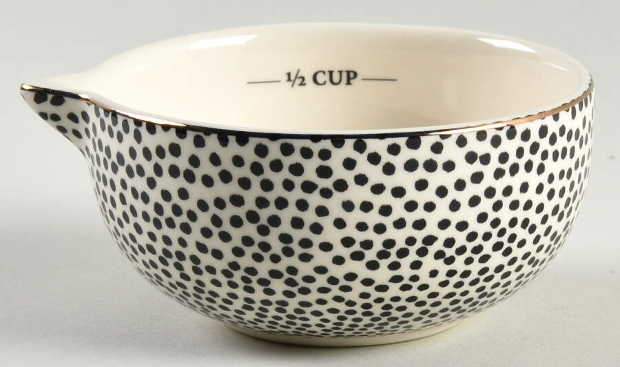 Polka Dot 1/2 Cup Measuring Cup with Spout by Thyme & Table-1