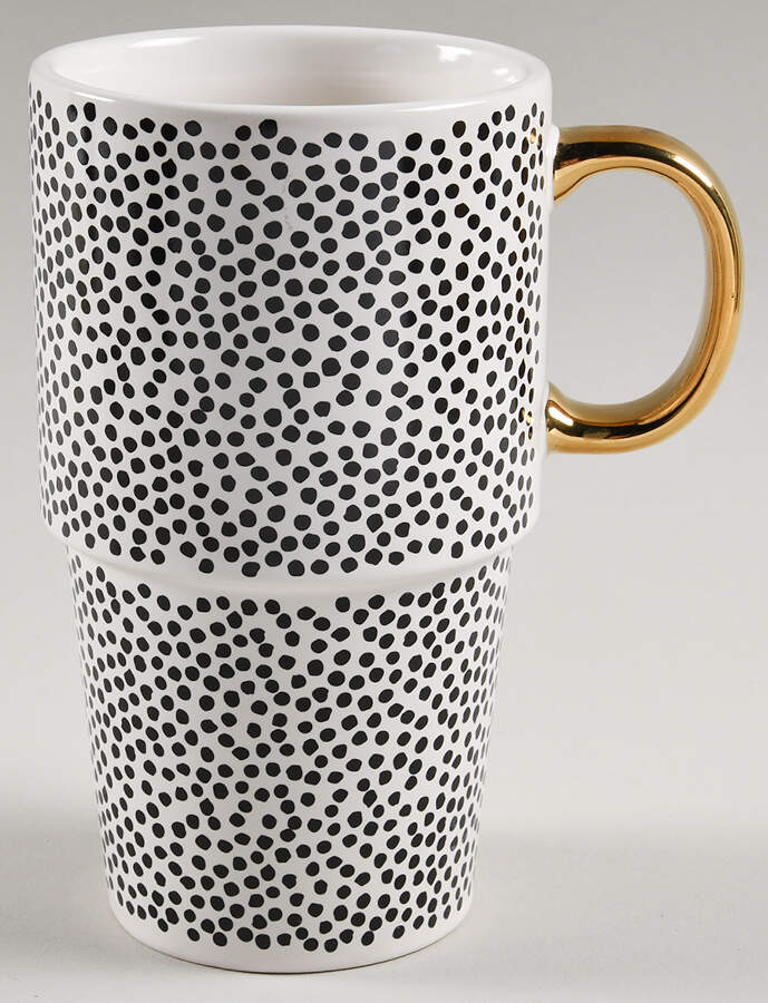 Polka Dot Travel Mug No Plastic Lid by Thyme & Table-1