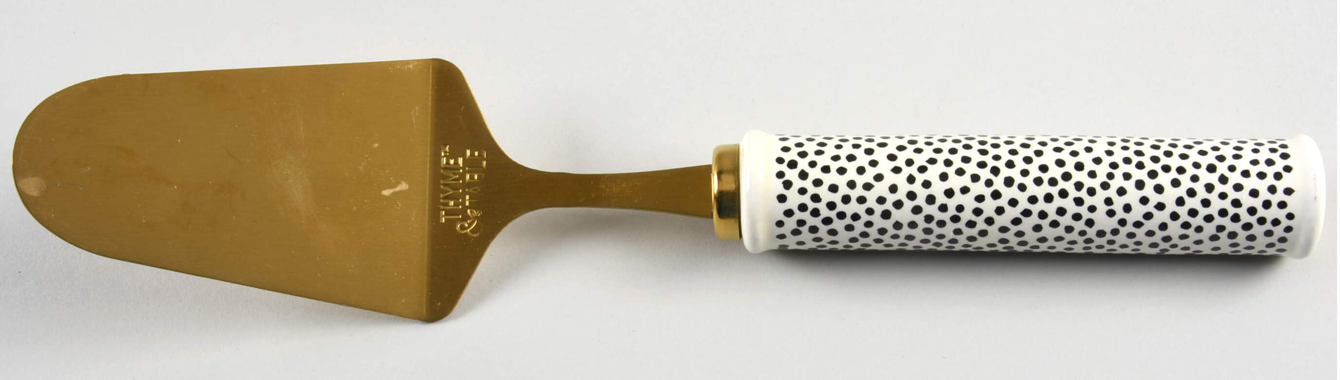 Polka Dot Pie Server with Stainless Blade by Thyme & Table-1