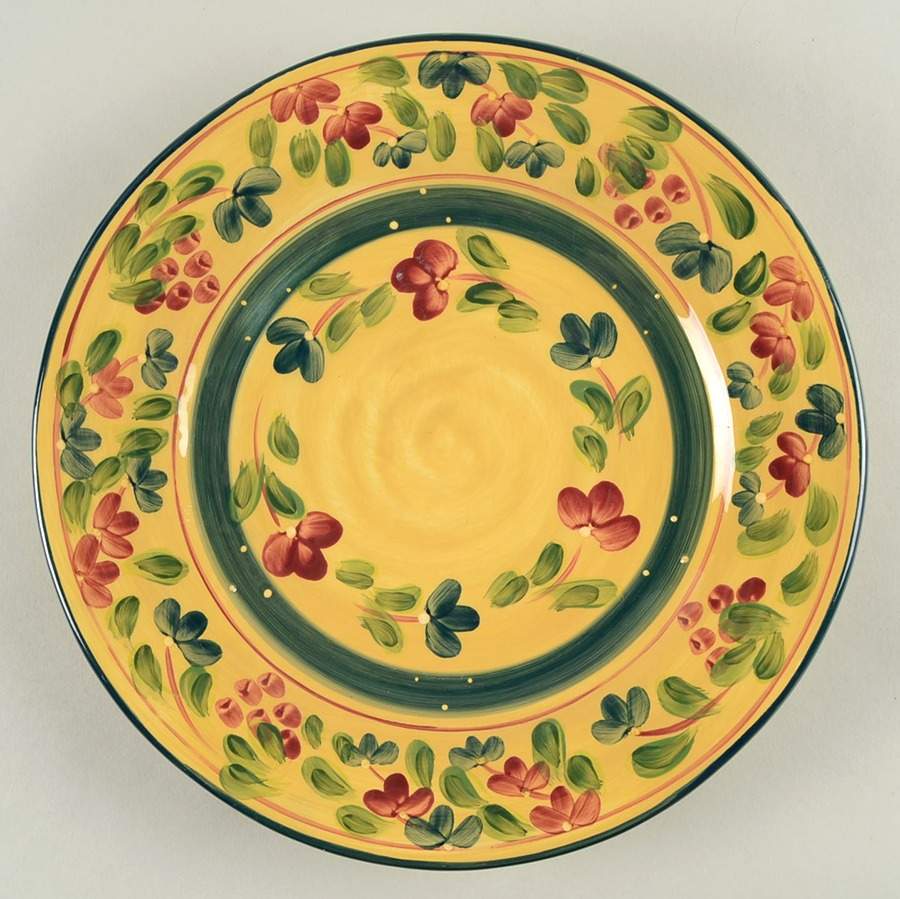 Provincial Fleuri Dinner Plate by Tabletops Unlimited-1