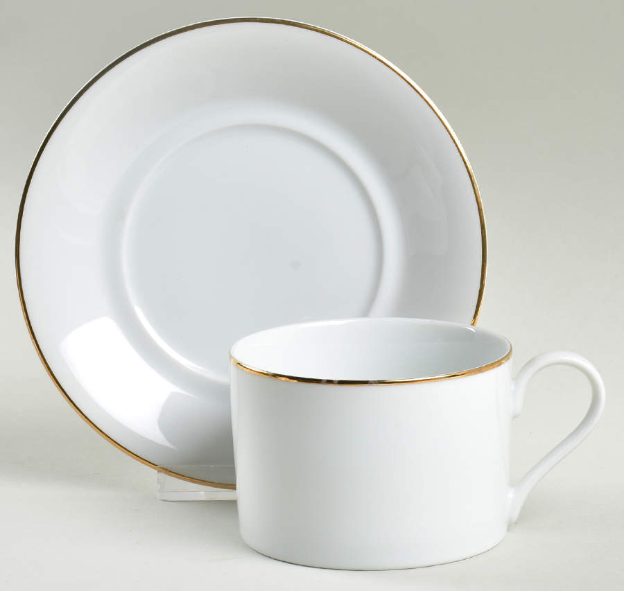 TIC136 Flat Cup & Saucer Set by Tiffany-1