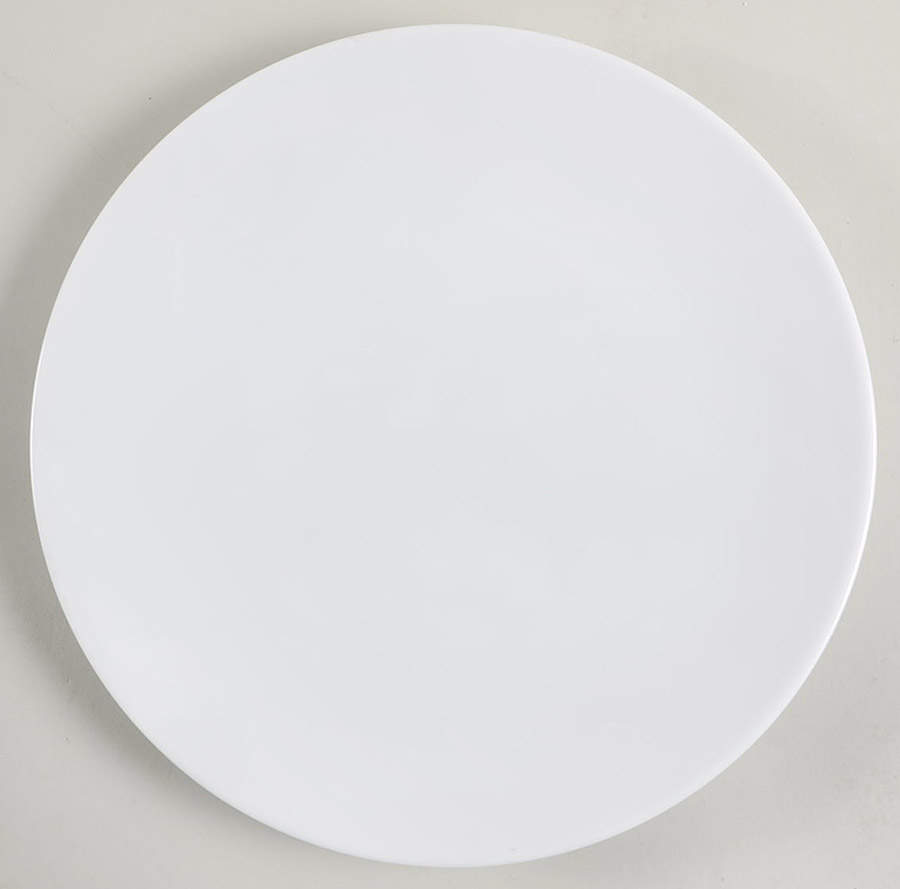 White Coupe Dinner Plate by Ten Strawberry Street-1