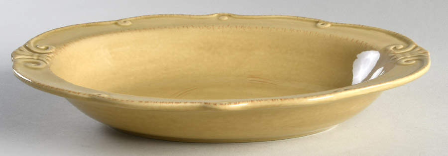 Auvignon Pale Olive 11" Oval Vegetable Bowl by Tienshan-1