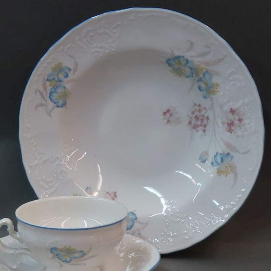 THU553 (Blue Trim) Rim Soup Bowl by Thun-1