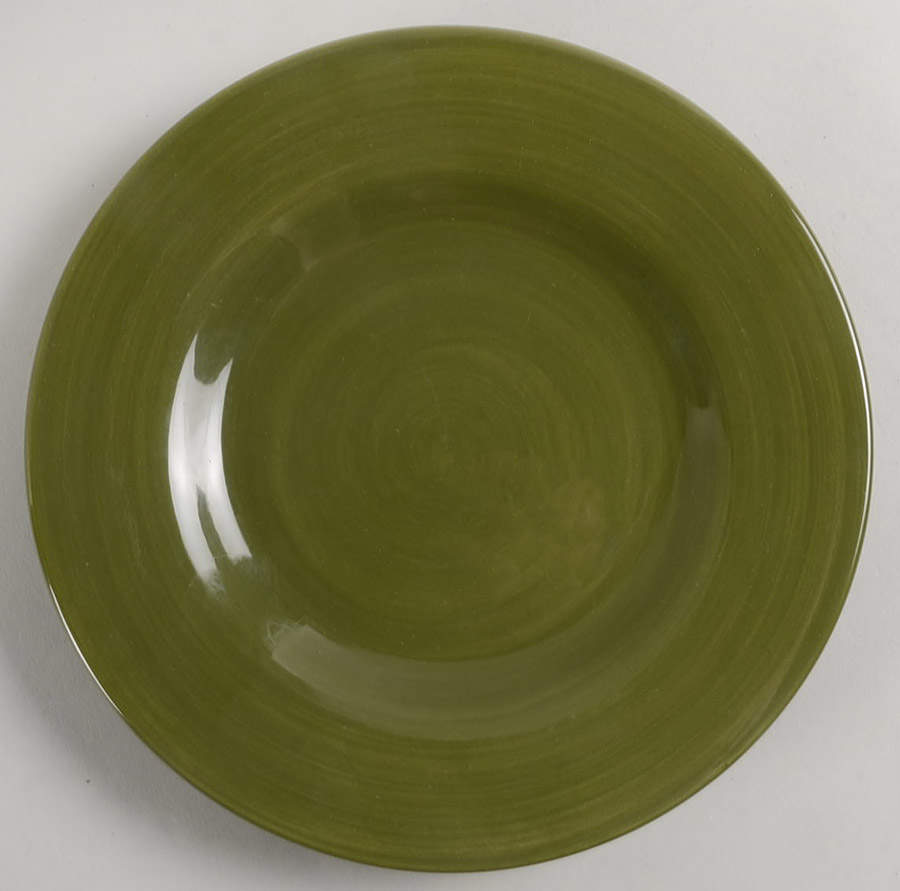 Corsica Olive Green Salad Plate by Tabletops Unlimited-1