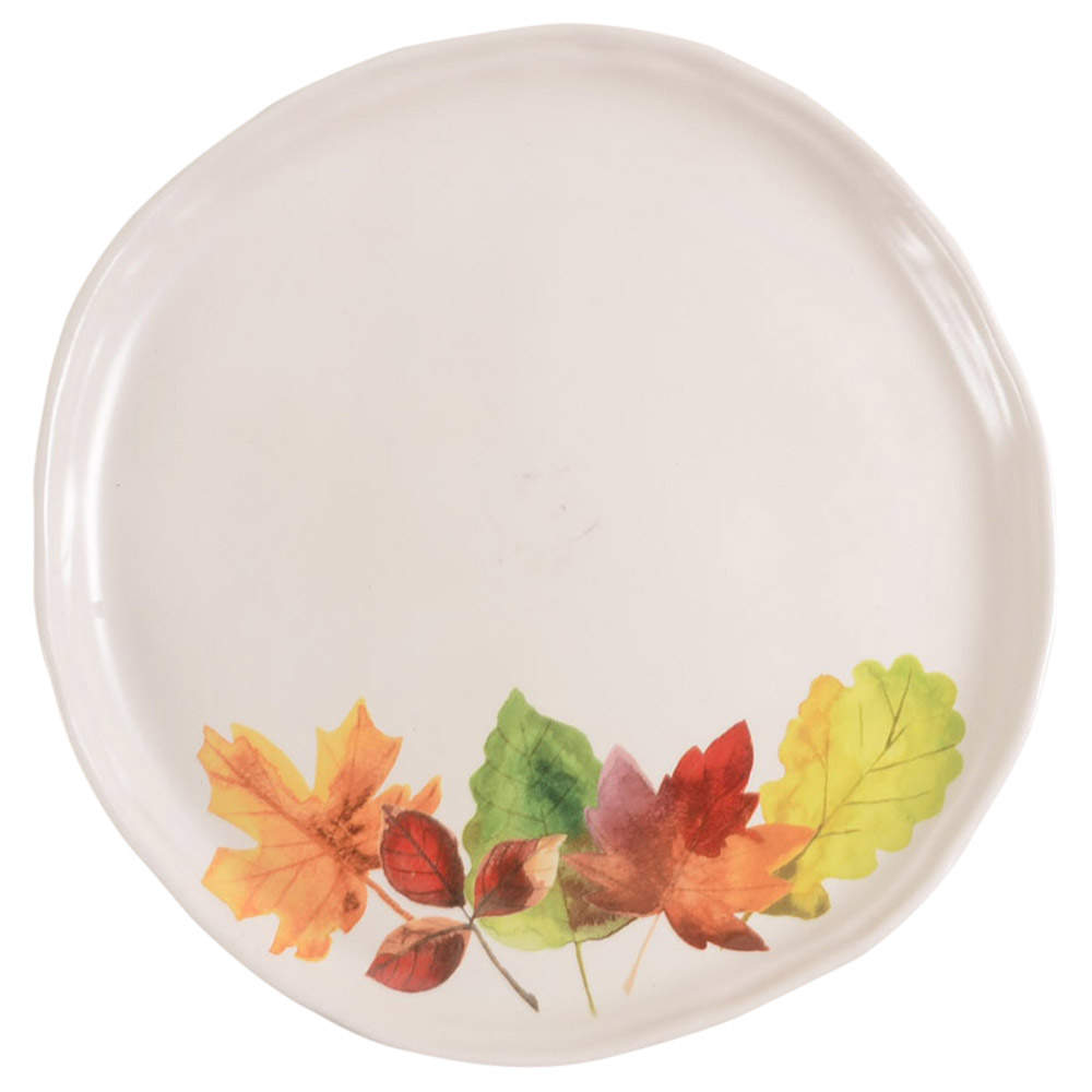 Scattered Pumpkin Leaf Dinner Plate by Tabletops Unlimited-1