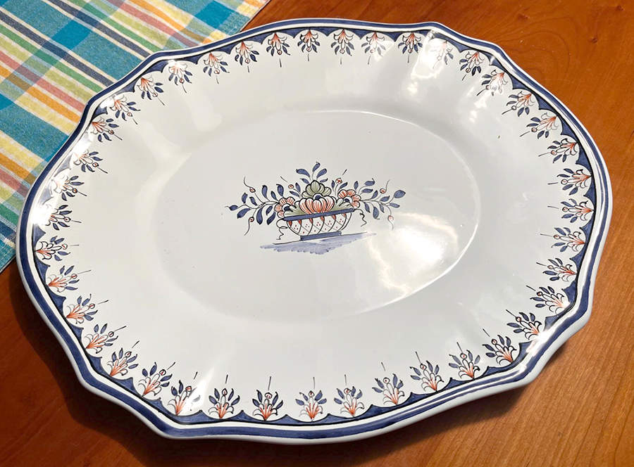 Rouen 14" Oval Serving Platter by Tiffany-1