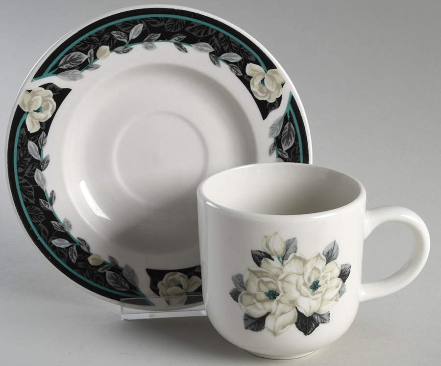 TIE104 Flat Cup & Saucer Set by Tienshan-1