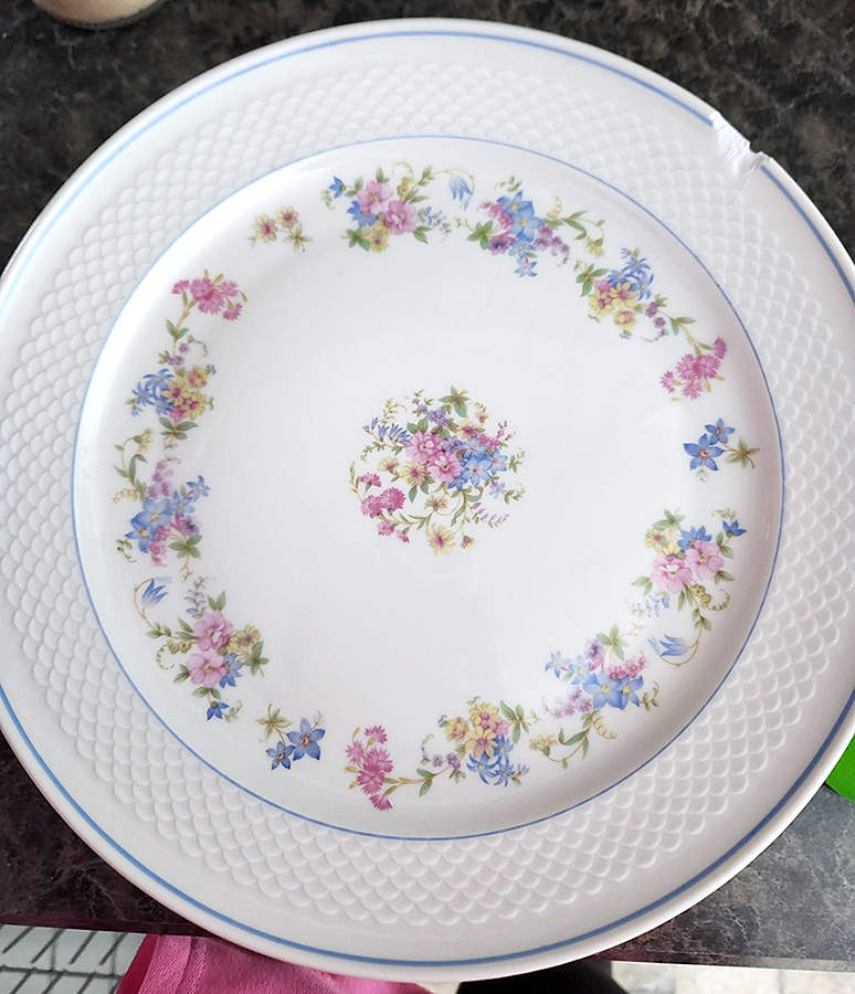 7058 Blue Dinner Plate by Thomas-1