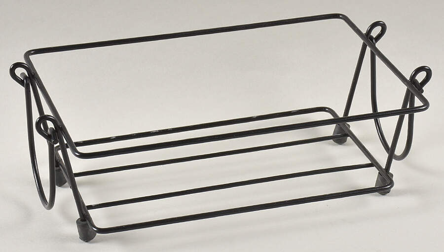 Carved Old World Yellow Metal Stand for 10" Rectangular Baker by Temp-Tations-1
