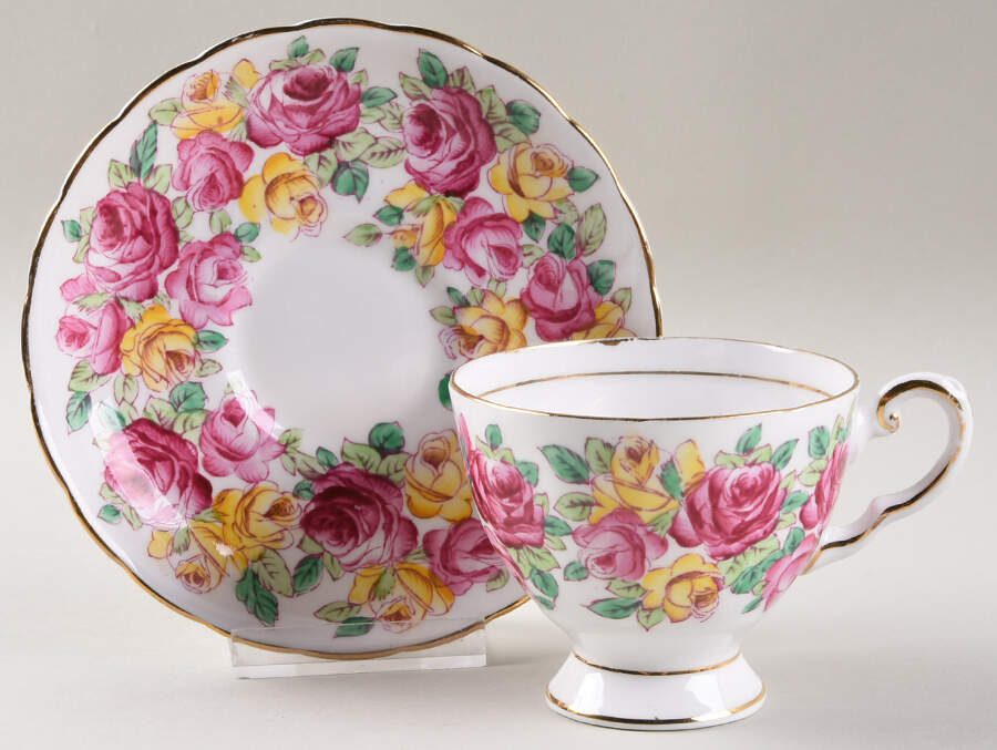 TUS221 Footed Cup & Saucer Set by Tuscan - Royal Tuscan-1